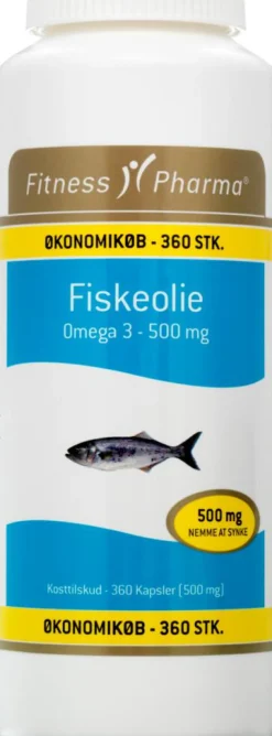 Fitness Pharma Fiskeolie & Omega 3<Fiskeolie 500 mg
