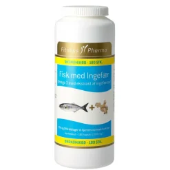 Fitness Pharma Fiskeolie med ingefær< Fiskeolie & Omega 3