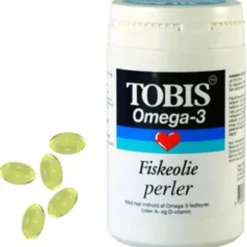 Tobis Fiskeolie & Omega 3<Fiskeolie omega 3 perler 500 mg