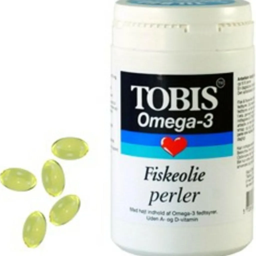 Tobis Fiskeolie & Omega 3<Fiskeolie omega 3 perler 500 mg