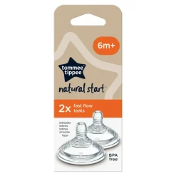 Tommee Tippee Sutteflasker & Tilbehør<Flaskesut Natural Start Hurtig Flow