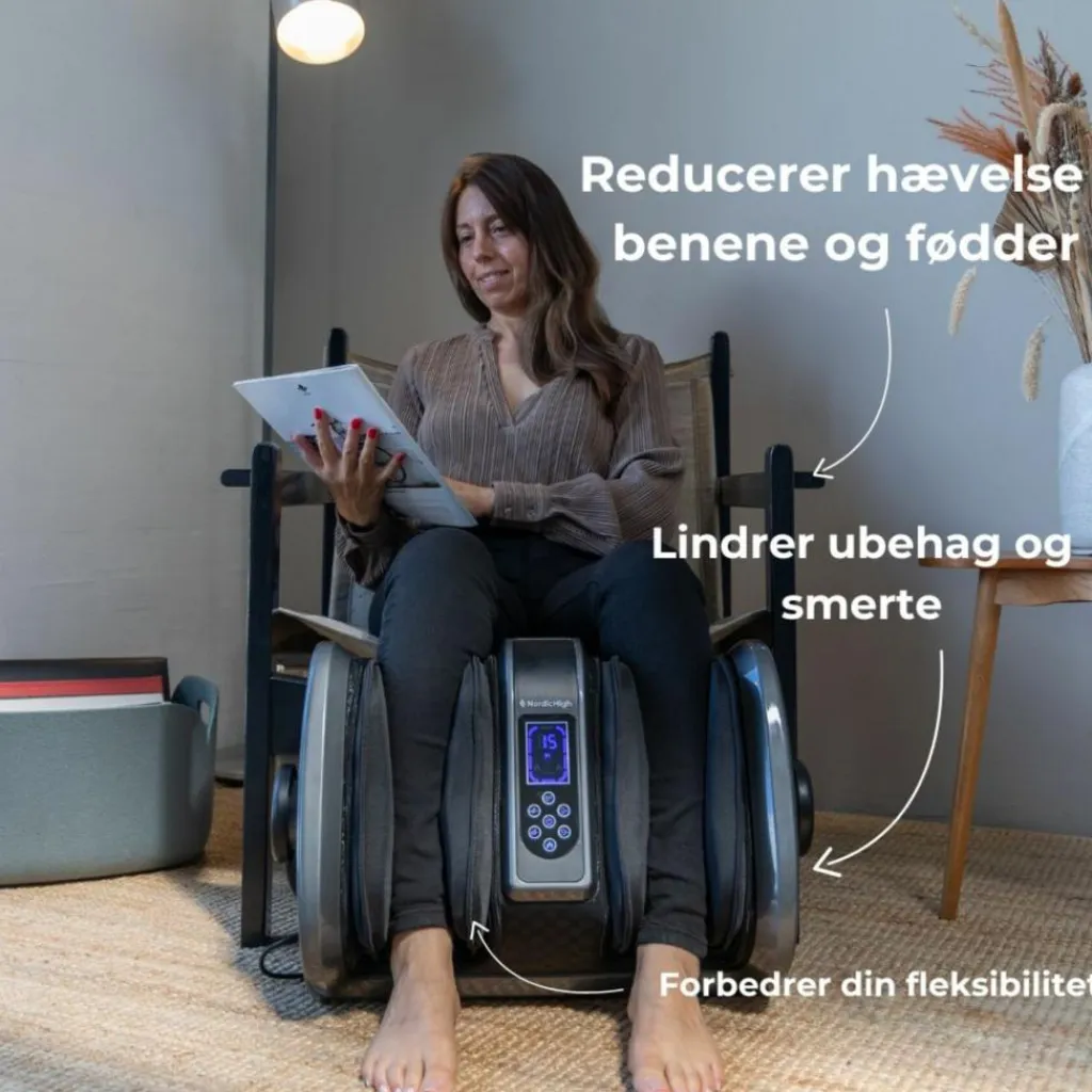 NordicHigh Fodmassage Maskine Fodmassager Pro+< Massage & Velvære