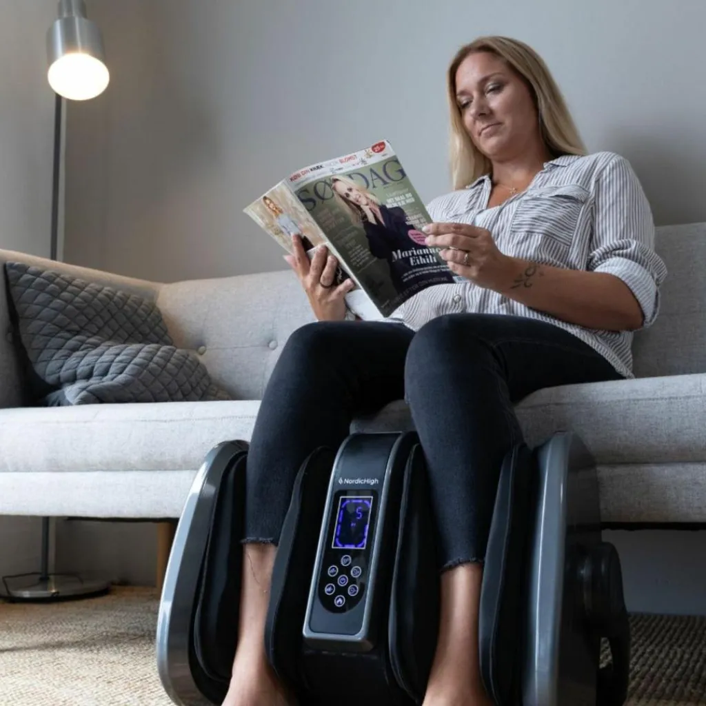 NordicHigh Fodmassage Maskine Fodmassager Pro+< Massage & Velvære