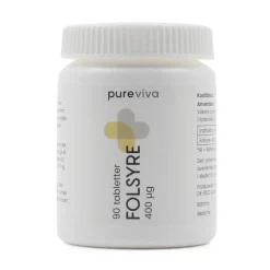 Pureviva Folsyre 400 µg<Børn Kosttilskud Til Gravide|Folsyre