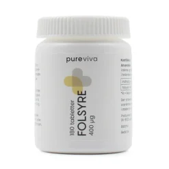 Pureviva Kosttilskud Til Gravide|Folsyre>Folsyre 400 µg