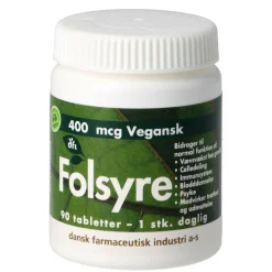 Dansk Farmaceutisk Industri Folsyre 400 mcg<Børn Kosttilskud Til Gravide|Folsyre