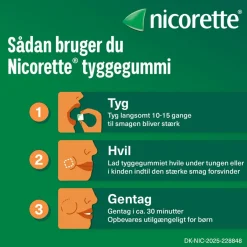 Nicorette® Nikotintyggegummi|Rygestop<Freshmint 4 mg medicinsk tyggegummi
