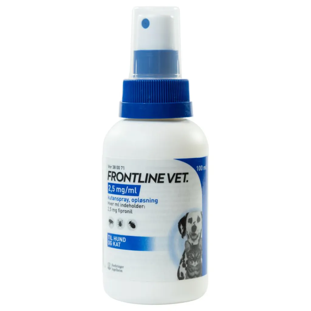 Frontline Flåter & Lopper|Flåter & Lopper<Vet spray 2,5 mg/ml 100 ml