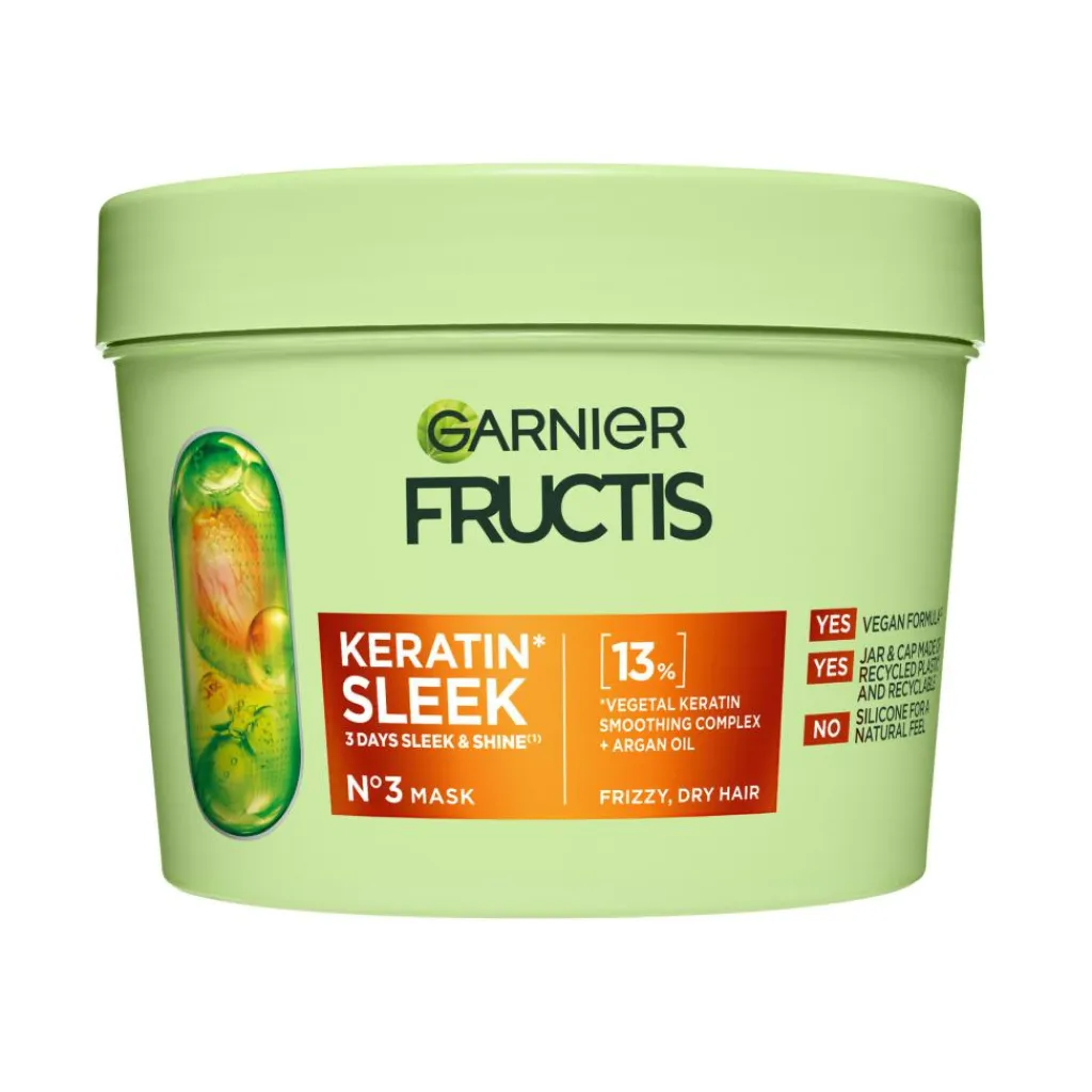 Garnier Hårkur<Fructis Keratin Sleek Hårmaske
