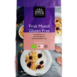 Urtekram Frugtmysli glutenfri Ø< Gryn, Flager & Drys