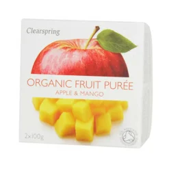 Clearspring Frugtpuré æble, mango Ø< Konserves