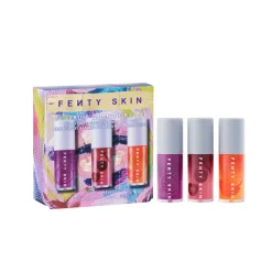 Fenty Beauty Fruit Quench'rz Hydrating + Strengthening Lip Oil Trio Limited Edition< Sampak