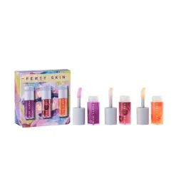 Fenty Beauty Fruit Quench'rz Hydrating + Strengthening Lip Oil Trio Limited Edition< Sampak