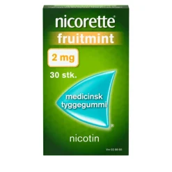 Nicorette® Nikotintyggegummi|Rygestop<Fruitmint 2 mg medicinsk tyggegummi