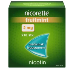 Nicorette® Nikotintyggegummi|Rygestop<Fruitmint 2 mg medicinsk tyggegummi