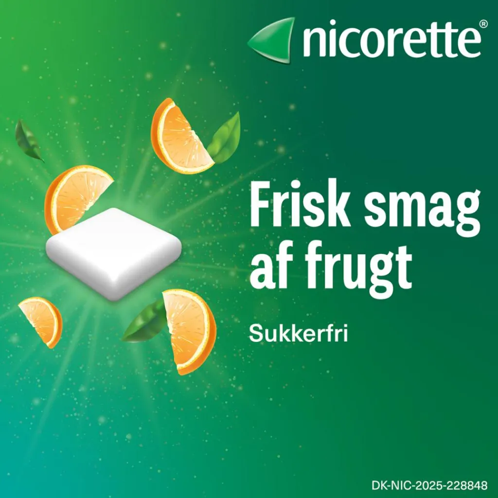 Nicorette® Nikotintyggegummi|Rygestop<Fruitmint 2 mg medicinsk tyggegummi