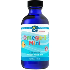 Nordic Naturals Fiskeolie & Omega 3>FT Omega 3 mini m. jordbærsmag 119 ml