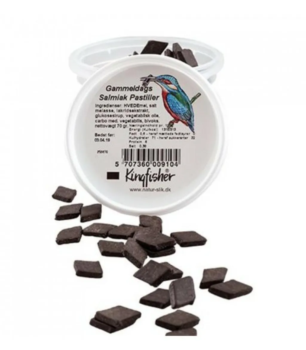 Kingfisher Lakrids & Vingummi>Gammeldags Salmiak Pastiller