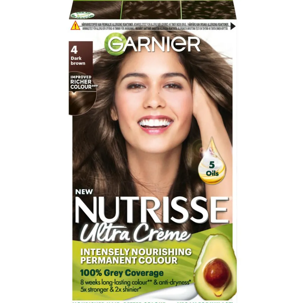 Garnier Permanent Hårfarve>Nutrisse 4