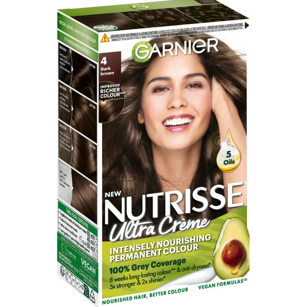 Garnier Permanent Hårfarve>Nutrisse 4