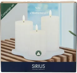 Sirius Lys & Lamper<Genopladelige lys & Multicharger ladestation