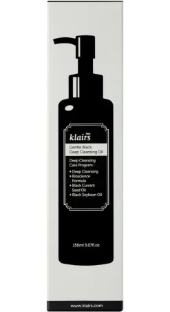 KLAIRS Ansigtsolie<Gentle Black Deep Cleansing Oil