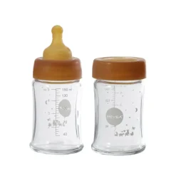 HEVEA Glas Sutteflaske Wide Neck<Børn Sutteflasker & Tilbehør