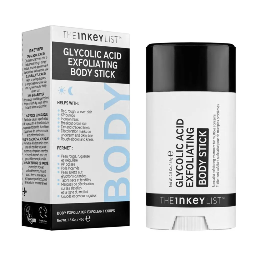 The INKEY List Scrub & Exfoliering<Glycolic Acid Exfoliating Body Stick