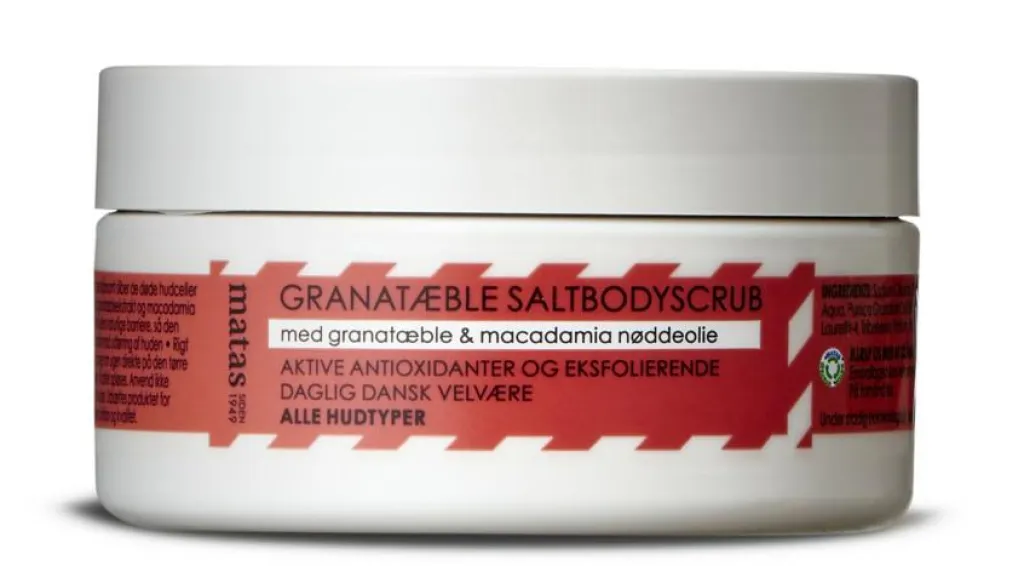 Matas Striber Rejsestørrelser>Granatæble Saltbodyscrub