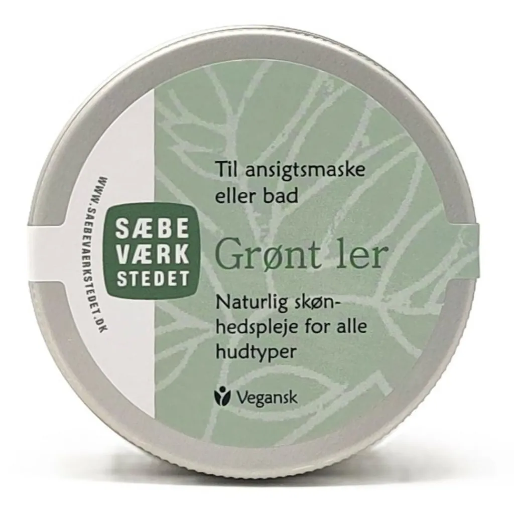 SÆBEVÆRKSTEDET Masker<Grønt ler til ansigtsmaske