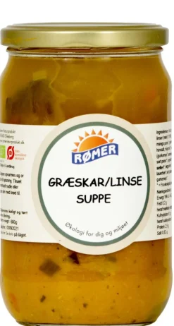 Rømer Færdigretter<Græskar, Linsesuppe Øko