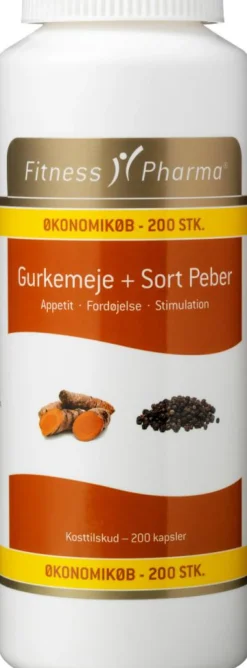 Fitness Pharma Ingredienser<Gurkemeje & Sort Peber