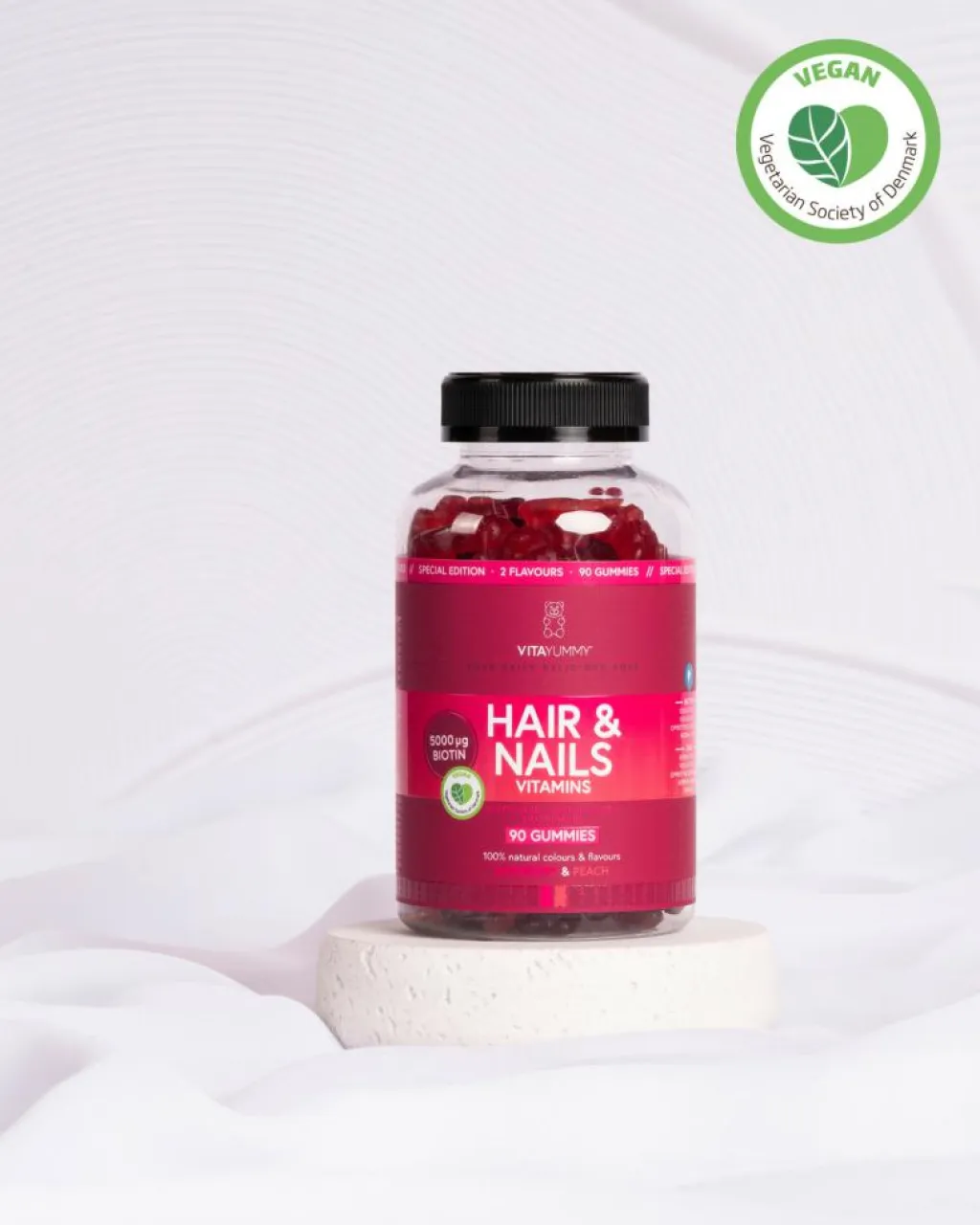 VitaYummy Hud, Hår & Negle>Hair & Nails Mixed, Raspberry & Peach
