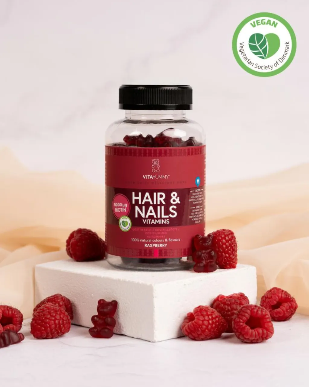 VitaYummy Hair & Nails Raspberry< Hud, Hår & Negle