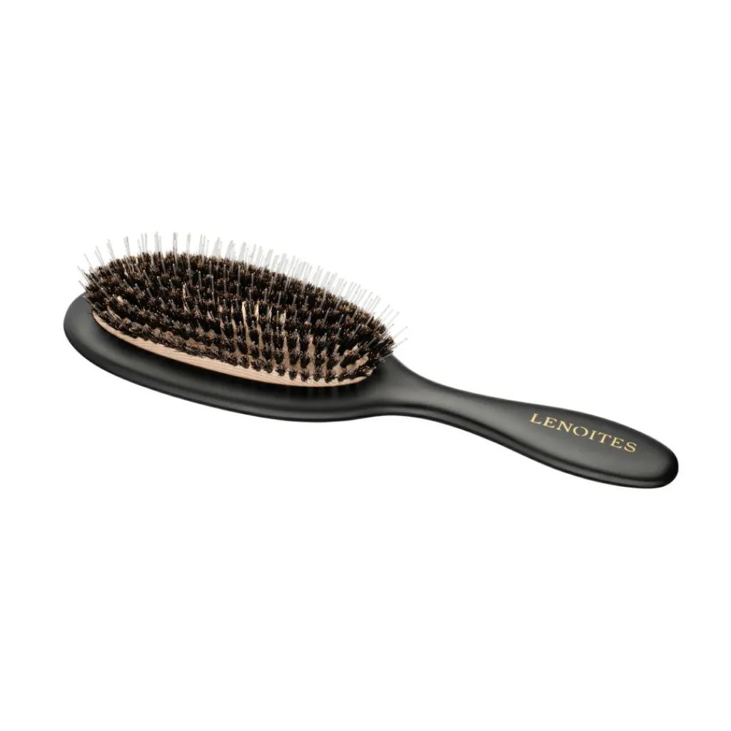 Lenoites Hair Brush Wild Boar with Cleaner Tool< Hårbørster