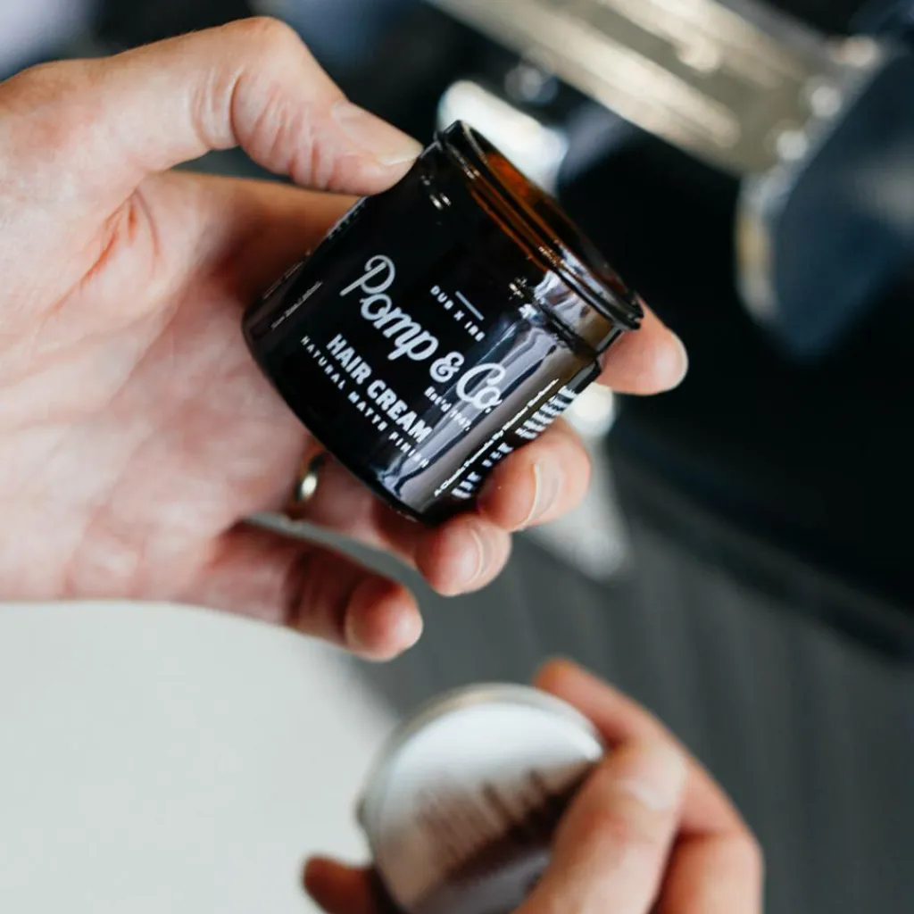 Pomp & co. Hair Cream< Rejsestørrelser