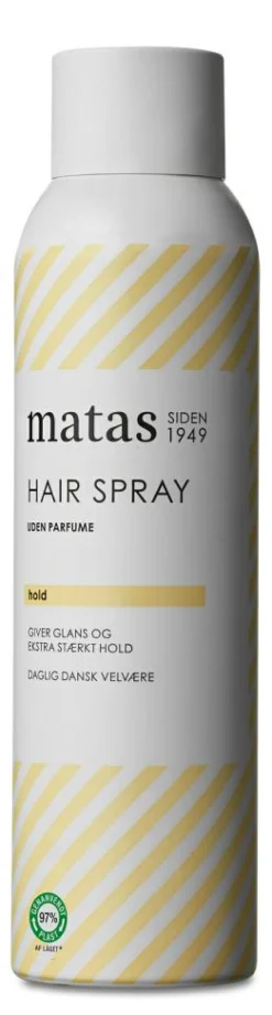 Matas Striber Hair Spray Ekstra Stærk Hold Uden Parfume< Hårspray / Hårlak