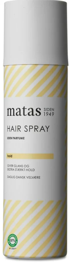 Matas Striber Hair Spray Ekstra Stærk Hold Uden Parfume< Hårspray / Hårlak