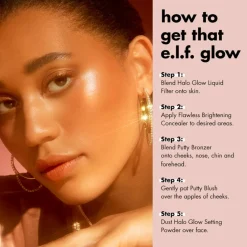e.l.f. Highlight & Contour<Halo Glow Liquid Filter