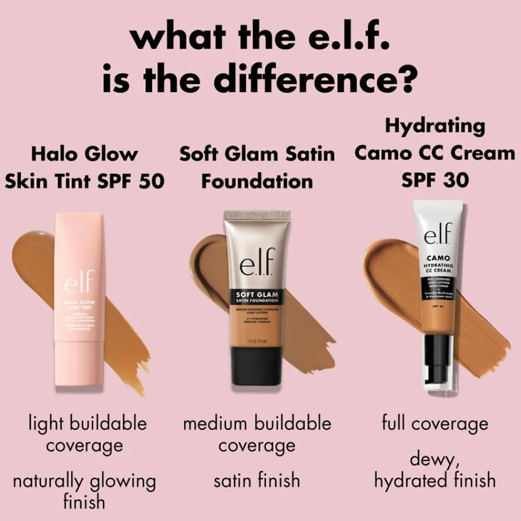 e.l.f. Halo Glow Skin Tint SPF50< Bb/Cc Cream
