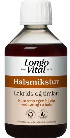 Longo Vital Halsmikstur med Lakrids og Timian< Ondt I Halsen|Luftveje