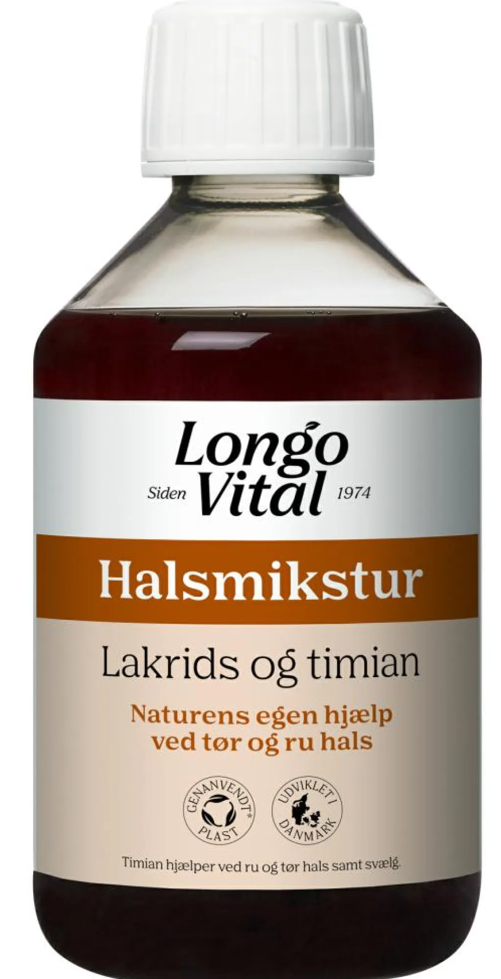Longo Vital Halsmikstur med Lakrids og Timian< Ondt I Halsen|Luftveje