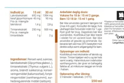 Longo Vital Halsmikstur med Lakrids og Timian< Ondt I Halsen|Luftveje