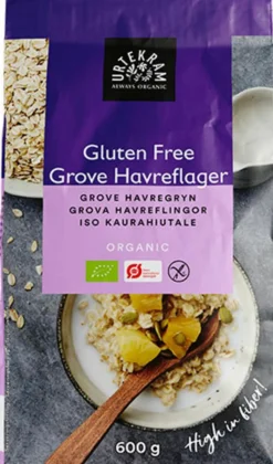 Urtekram Havreflager Gluten Free Grove Ø< Gryn, Flager & Drys