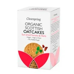 Clearspring Brød, Kiks & Kager>Havrekiks soltørret tomater Ø