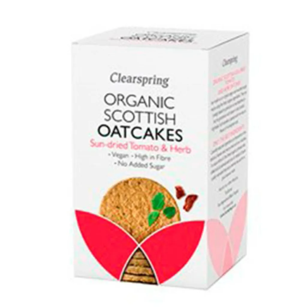 Clearspring Brød, Kiks & Kager>Havrekiks soltørret tomater Ø