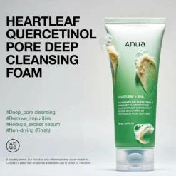 Anua Heartleaf Quercetinol Pore Deep Cleansing Foam< Renseprodukter