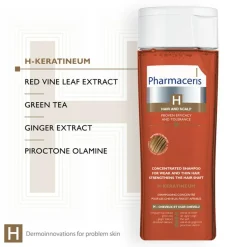 Pharmaceris Hovedbundspleje<H-Keratineum Concentrated Hair Strengthening Shampoo For Weak and Thin Hair
