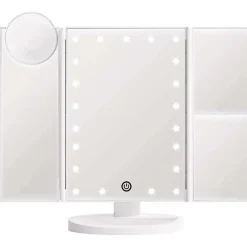 UNIQ Makeupspejle>Hollywood Makeup Spejl Trifold Med Lys