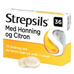 Strepsils Forkølelse|Ondt I Halsen>Honning og Citron, sugetabletter